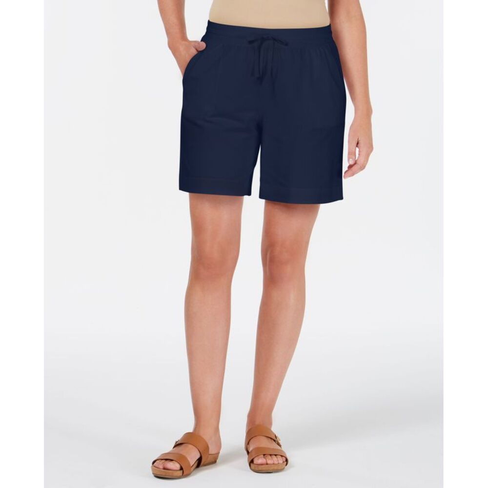 Karen Scott Knit Drawstring Shorts